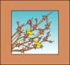 Branches Flowers And Birds Clip Art